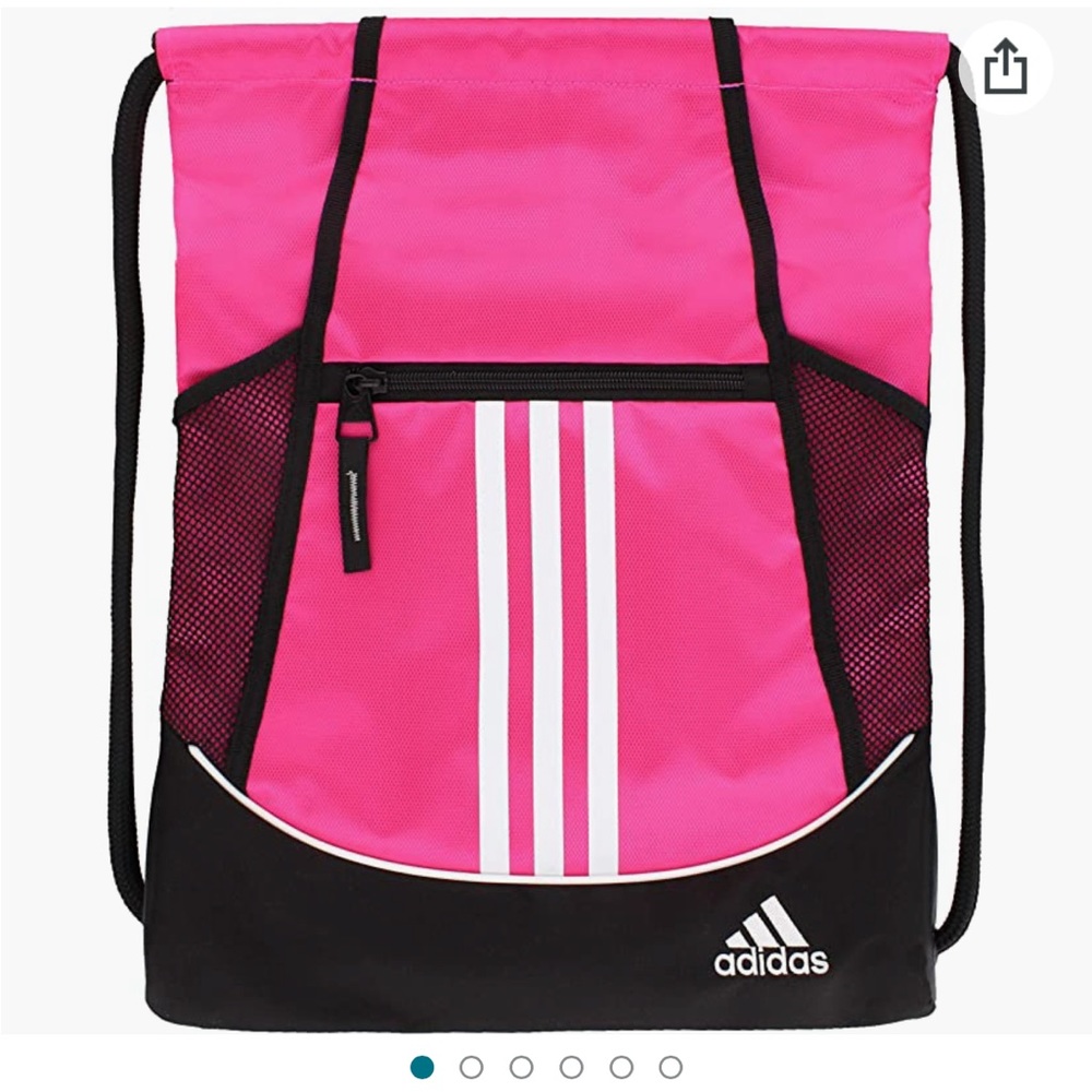 Adidas ALLIANCE II Sackpack | Shock Pink - Picture 6 of 7